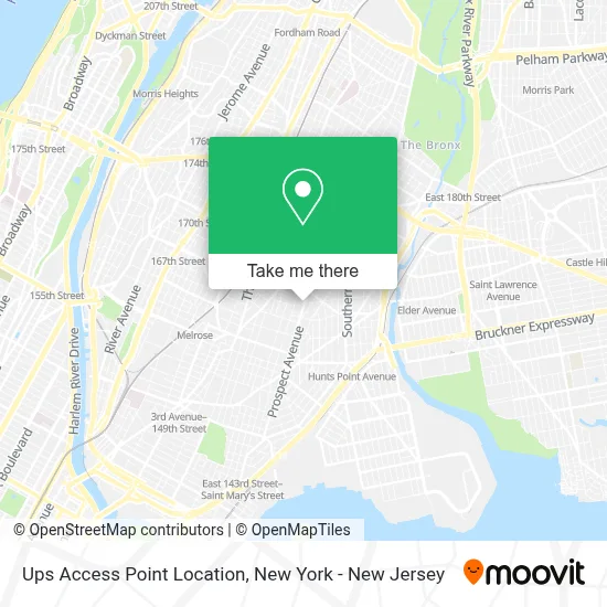 Ups Access Point Location map