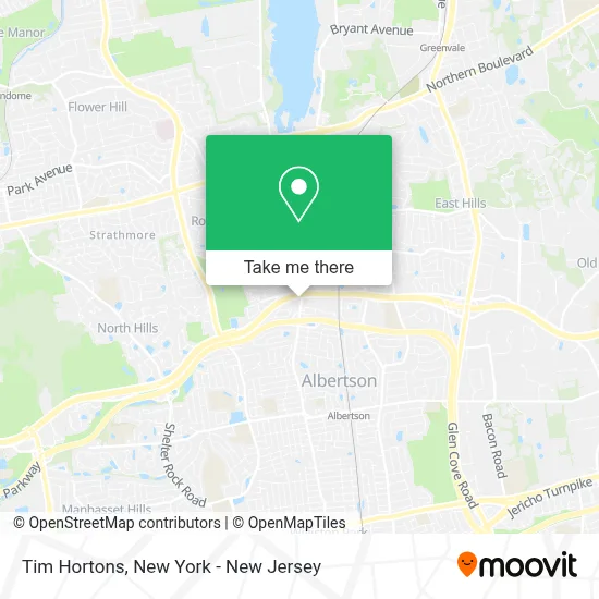 Tim Hortons map