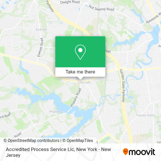Accredited Process Service Llc map