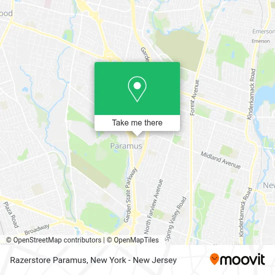 Razerstore Paramus map