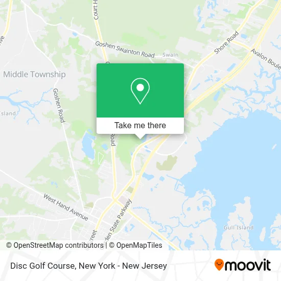Disc Golf Course map