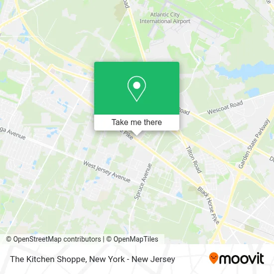 The Kitchen Shoppe map
