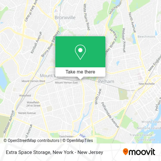 Extra Space Storage map