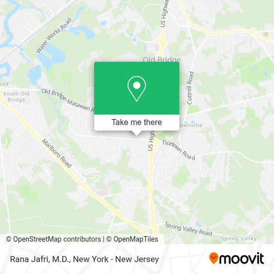 Rana Jafri, M.D. map