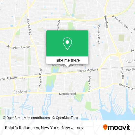 Ralph's Italian Ices map
