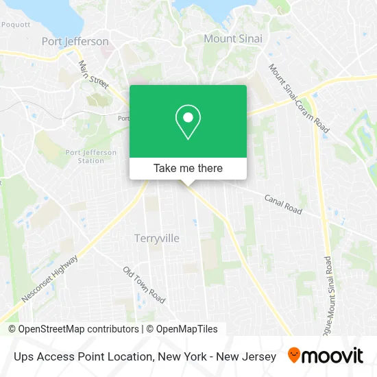 Ups Access Point Location map