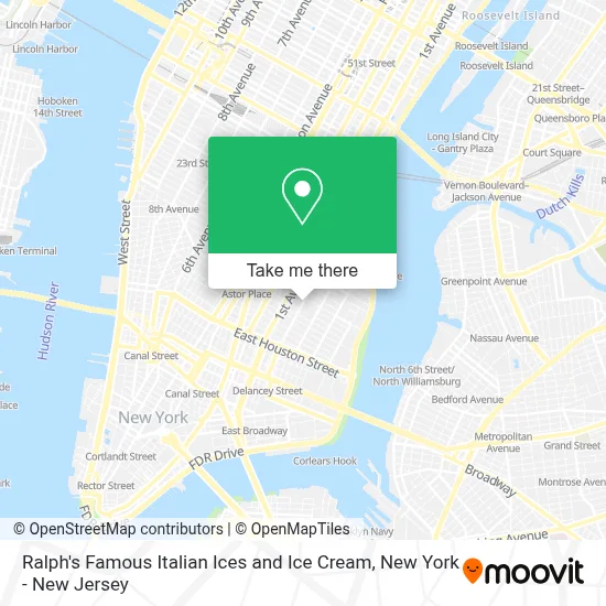 Ralph's Famous Italian Ices and Ice Cream map