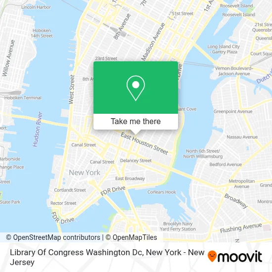 Library Of Congress Washington Dc map