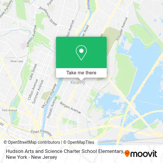 Hudson Arts and Science Charter School Elementary map