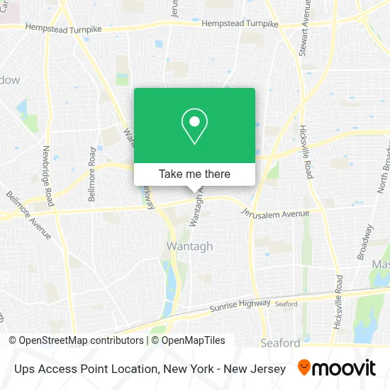 Ups Access Point Location map