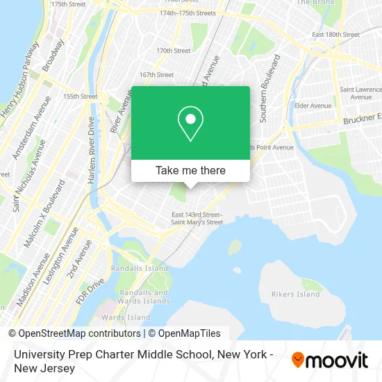 University Prep Charter Middle School map