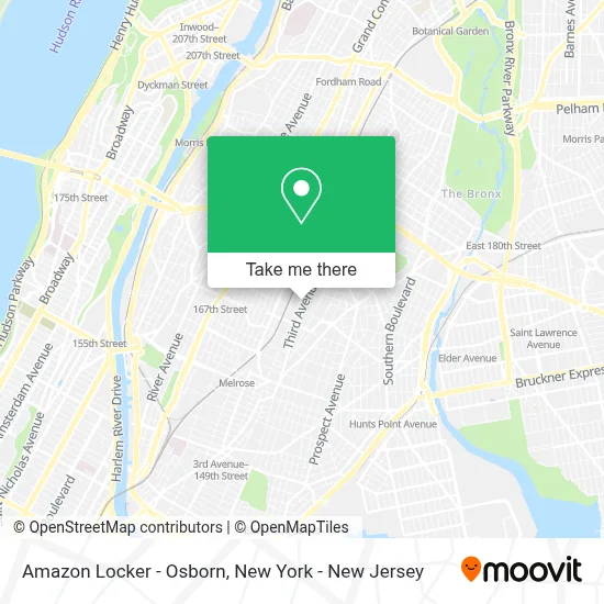 Amazon Locker - Osborn map