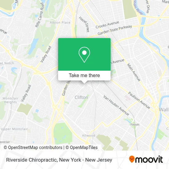 Riverside Chiropractic map