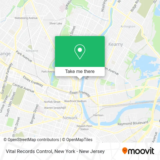 Vital Records Control map