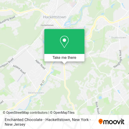 Enchanted Chocolate - Hackettstown map