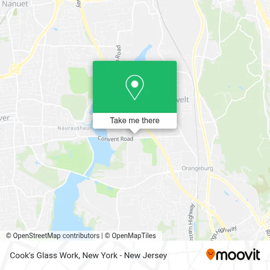 Cook's Glass Work map