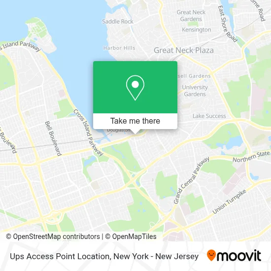Ups Access Point Location map