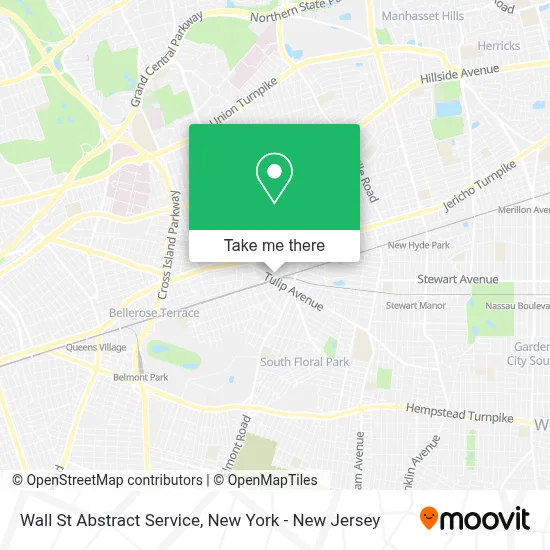 Wall St Abstract Service map