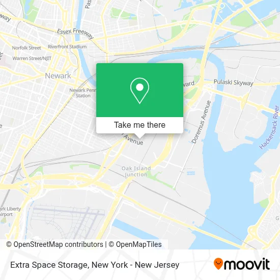 Extra Space Storage map