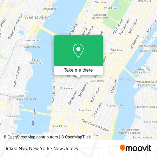 Inked Nyc map