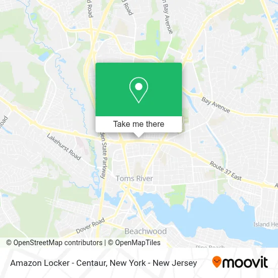 Amazon Locker - Centaur map