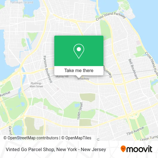 Vinted Go Parcel Shop map