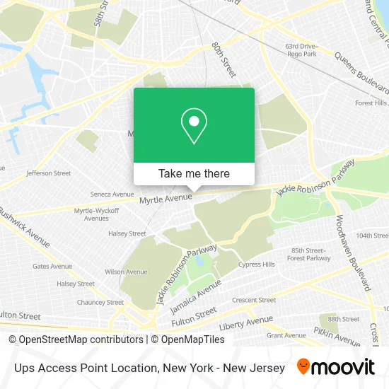Ups Access Point Location map