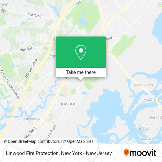 Linwood Fire Protection map