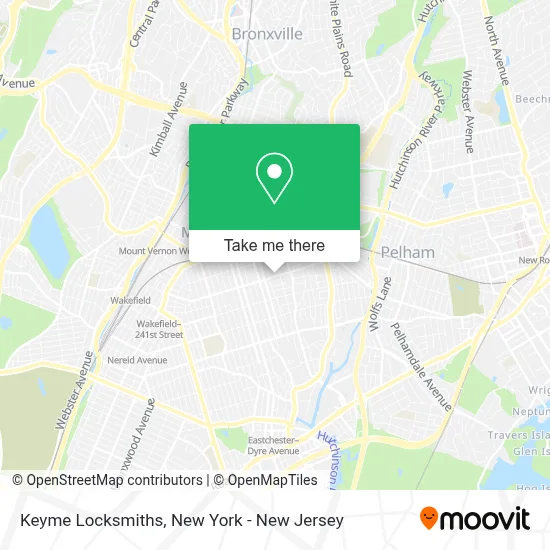 Keyme Locksmiths map