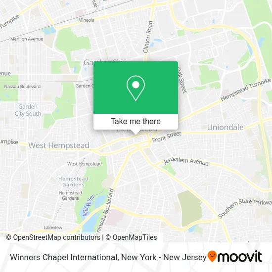 Winners Chapel International map