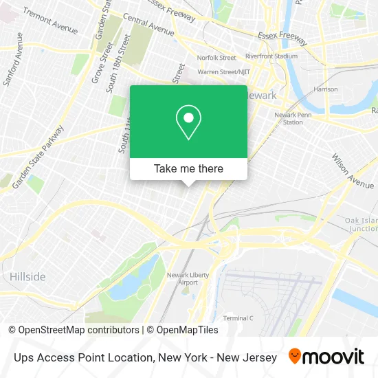 Ups Access Point Location map