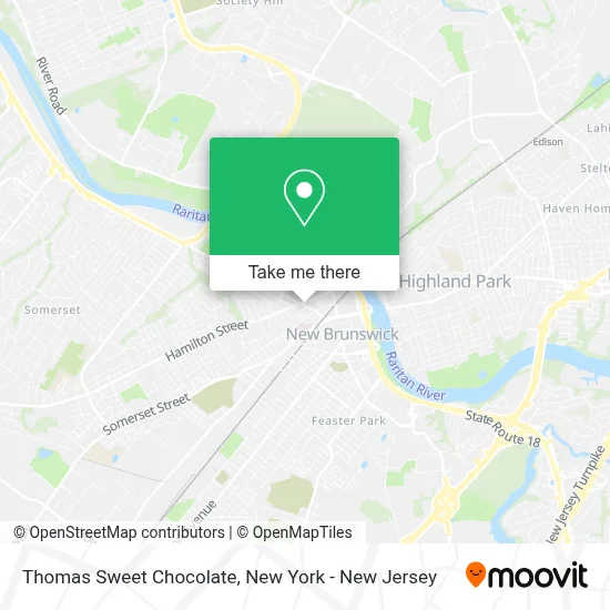 Thomas Sweet Chocolate map