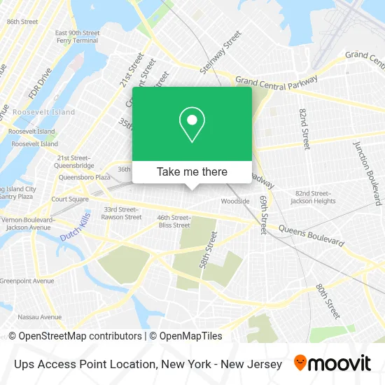 Ups Access Point Location map