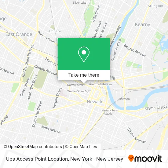 Ups Access Point Location map