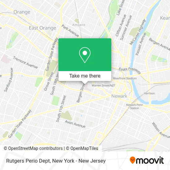 Rutgers Perio Dept map