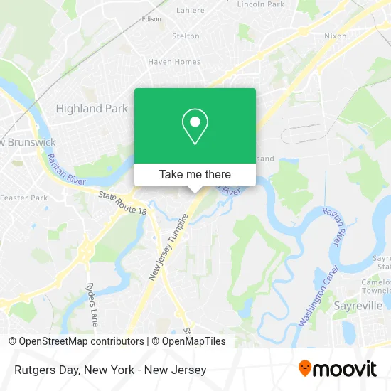 Rutgers Day map