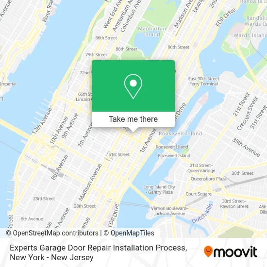 Experts Garage Door Repair Installation Process map