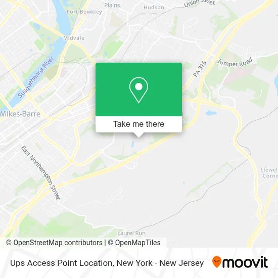 Ups Access Point Location map