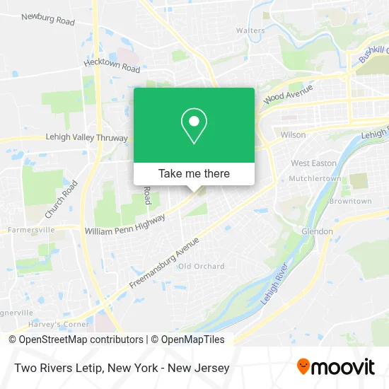 Two Rivers Letip map