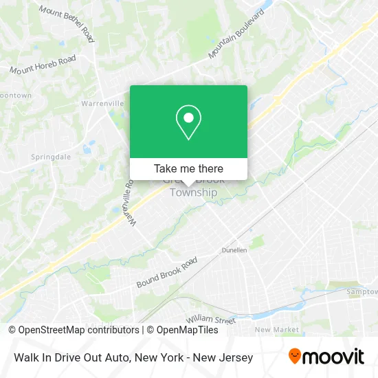 Walk In Drive Out Auto map