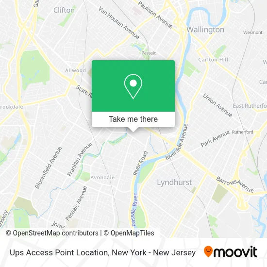 Ups Access Point Location map