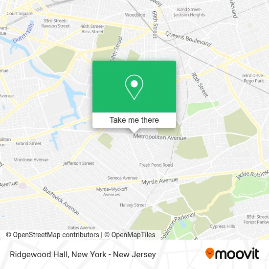 Ridgewood Hall map