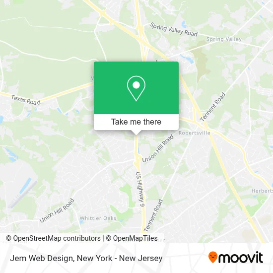 Jem Web Design map
