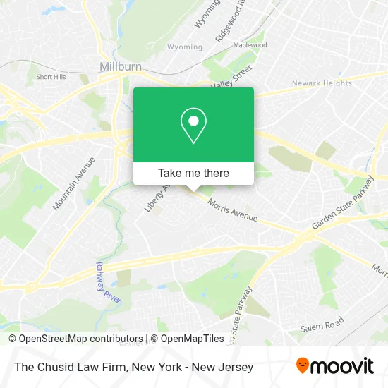 The Chusid Law Firm map