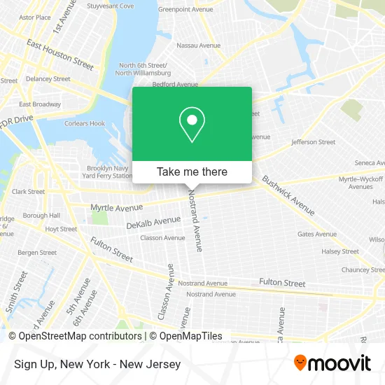 Sign Up map