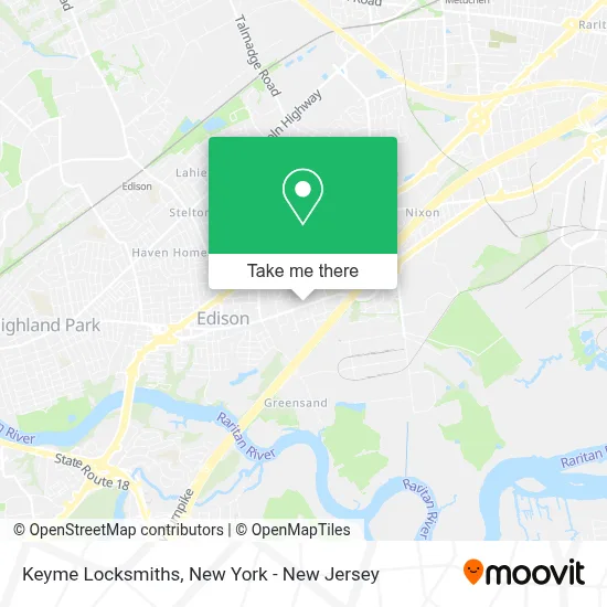 Keyme Locksmiths map