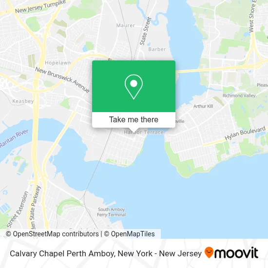 Calvary Chapel Perth Amboy map