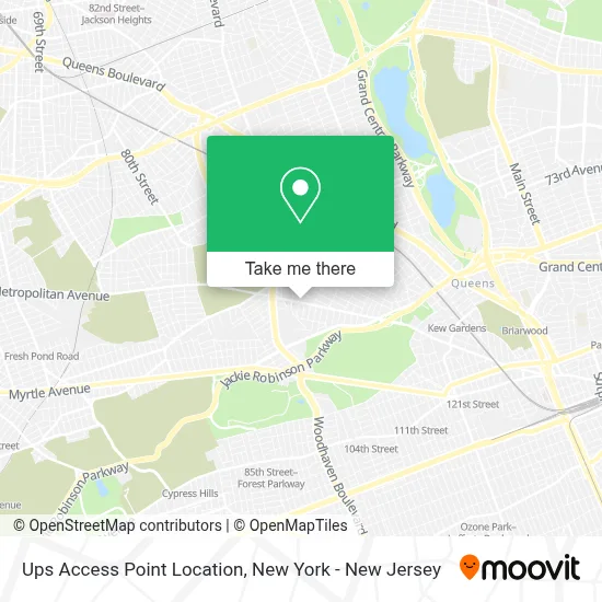 Ups Access Point Location map