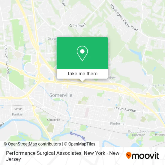 Performance Surgical Associates map