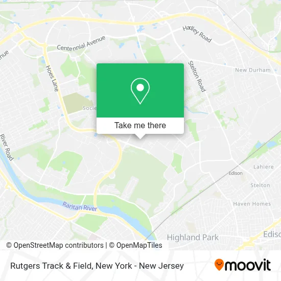 Rutgers Track & Field map